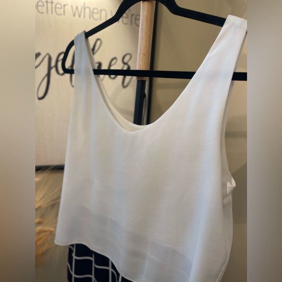 Black and White Mng Collection Lined Checkered Dress - Picture 3 of 13